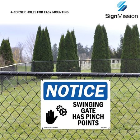 Signmission OSHA Sign, Social Distancing Area, 24in X 18in Rigid Plastic, 24" W, 18" H, Social Distancing Area OS-NS-P-1824-25594